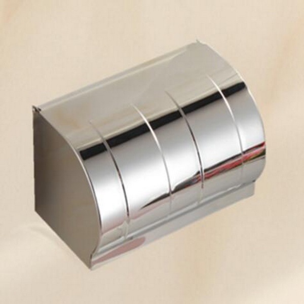 Bathroom waterproof SS304 roll holder tissue dispenser